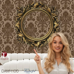 Damask Wall Design Model 1100