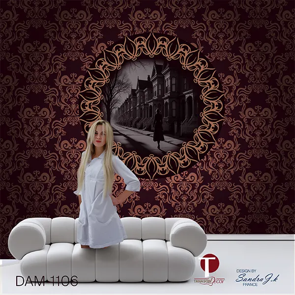 Damask Wall Design Model 1106