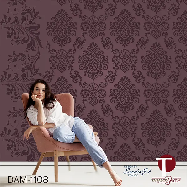Damask Wall Design Model 1108