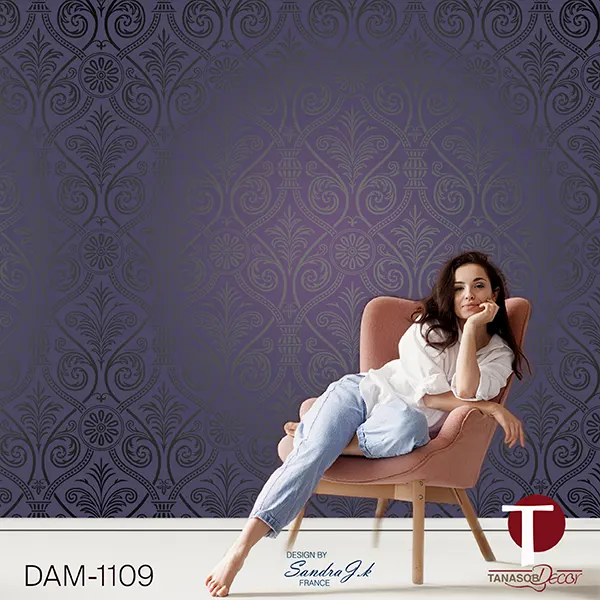 Damask Wall Design Model 1109