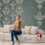Damask Wall Design Model 1110
