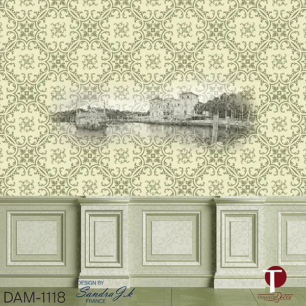 Damask Wall Design Model 1118