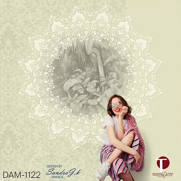 Damask Wall Design Model 1122