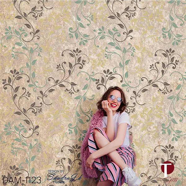 Damask Wall Design Model 1123