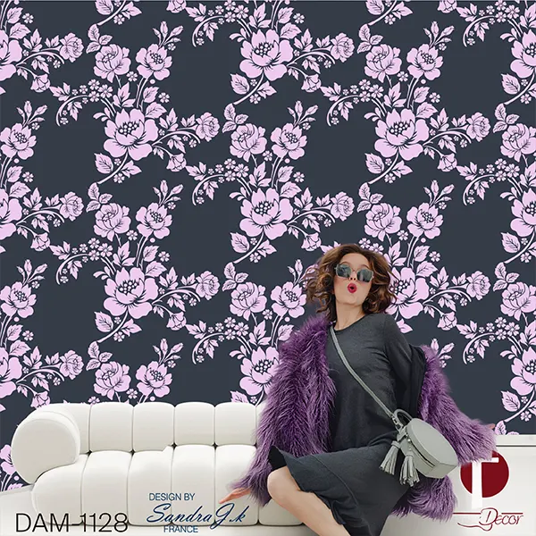Damask Wall Design Model 1128
