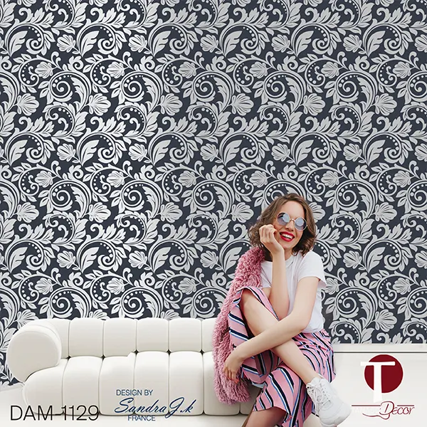 Damask Wall Design Model 1129