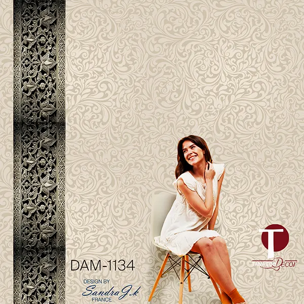 Damask Wall Design Model 1134
