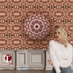 Damask Wall Design Model 1136