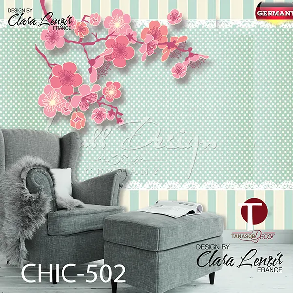 Girls Wall Design Model chic 502