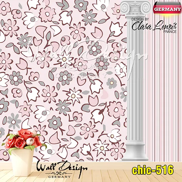 Girls Wall Design Model chic 516