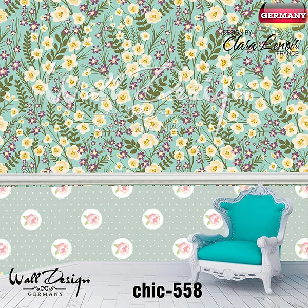 Girls Wall Design Model chic 558