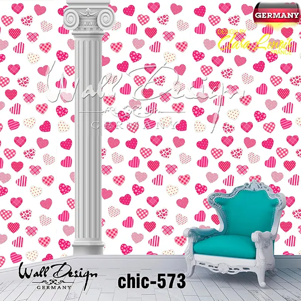 Girls Wall Design Model chic 573