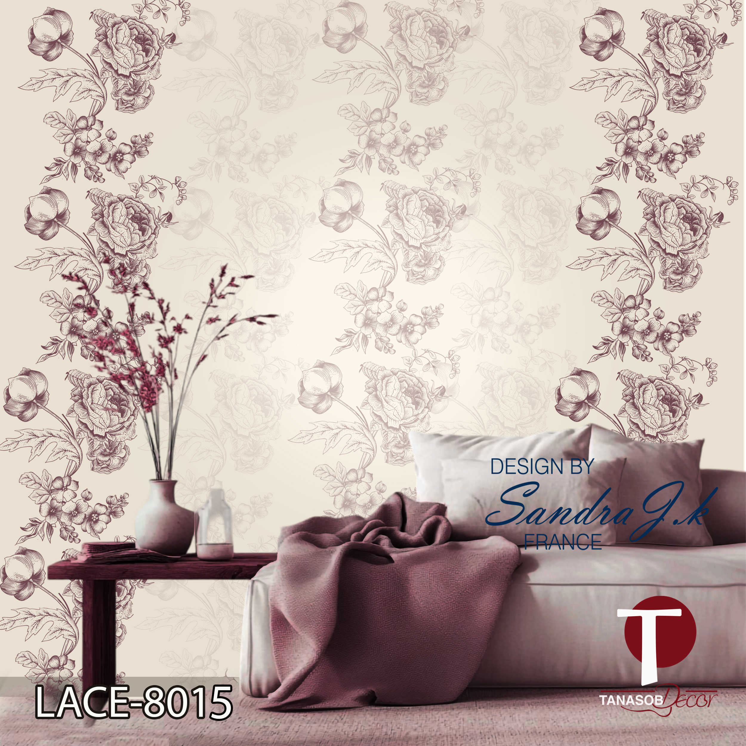 Dantil Wall Design Model Lace 8015