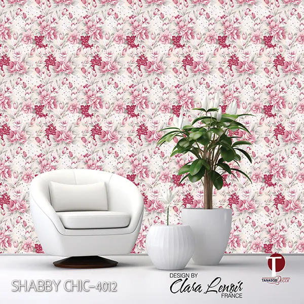 Shabby Chic Wall Design Model 4012