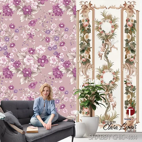 Shabby Chic Wall Design Model 4014