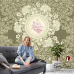 Shabby Chic Wall Design Model 4015