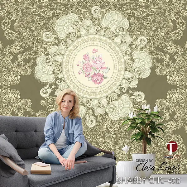 Shabby Chic Wall Design Model 4015