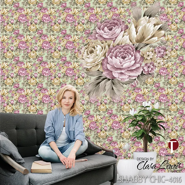 Shabby Chic Wall Design Model 4016