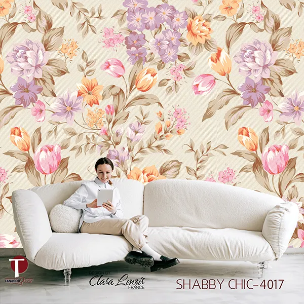 Shabby Chic Wall Design Model 4017