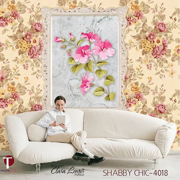 Shabby Chic Wall Design Model 4018