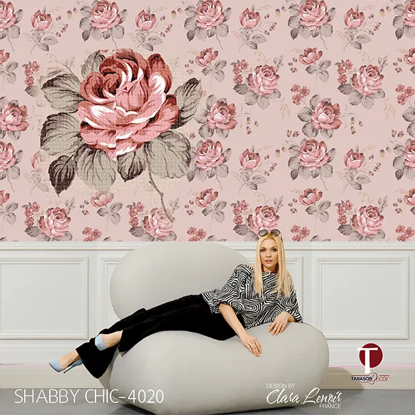 Shabby Chic Wall Design Model 4020
