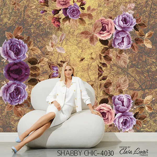 Shabby Chic Wall Design Model 4030