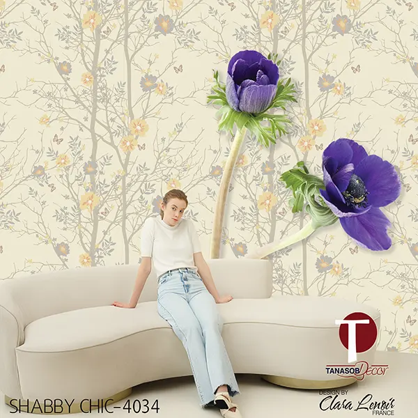 Shabby Chic Wall Design Model 4034