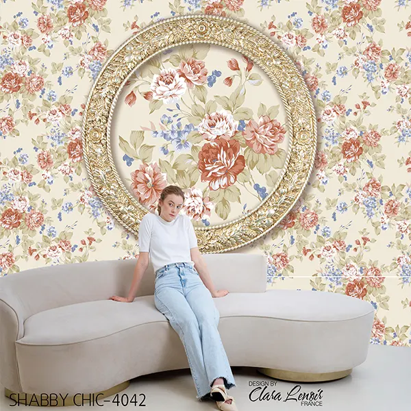 Shabby Chic Wall Design Model 4042