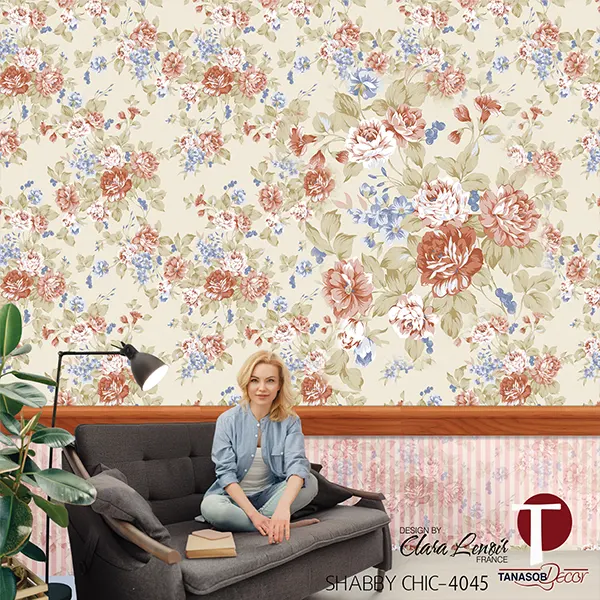 Shabby Chic Wall Design Model 4045
