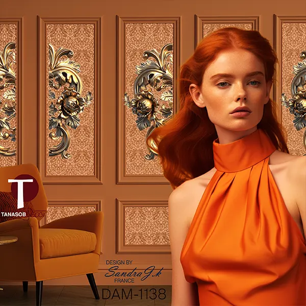 Damask Wall Design Model 1138