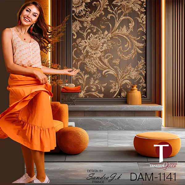Damask Wall Design Model 1141